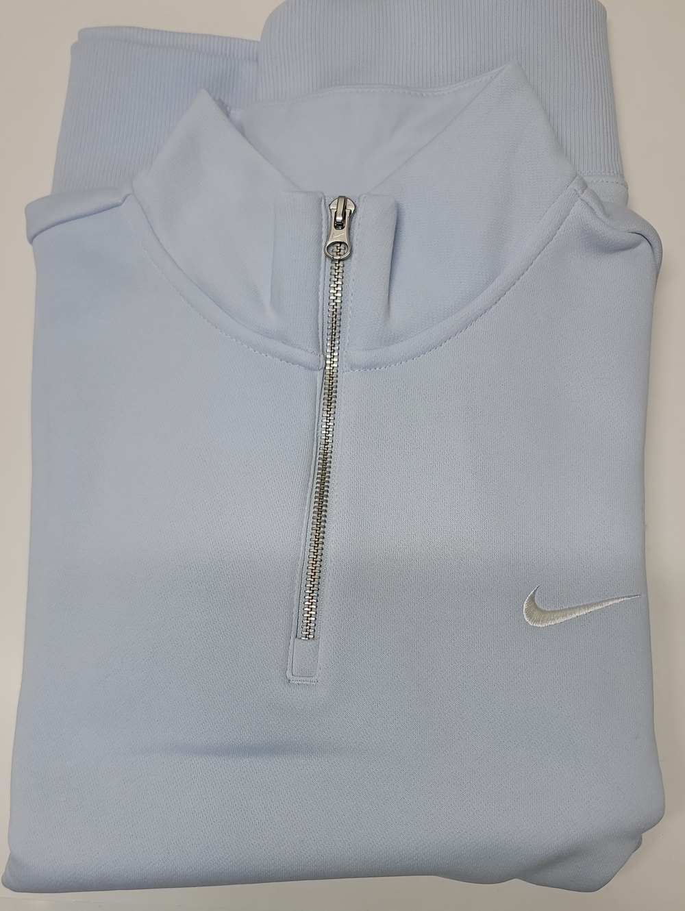 NEW Nike Women's Oversize Pale Blue Quarter-Zip Sweatshirt Sz XL